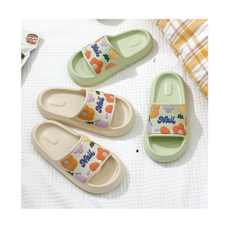 Dép Đi Trong Nhà Bằng Nhựa eva Đính Hoa Xinh Xắn