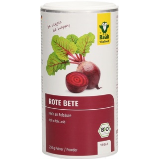 Bột củ dền đỏ hữu cơ Raab 250gr