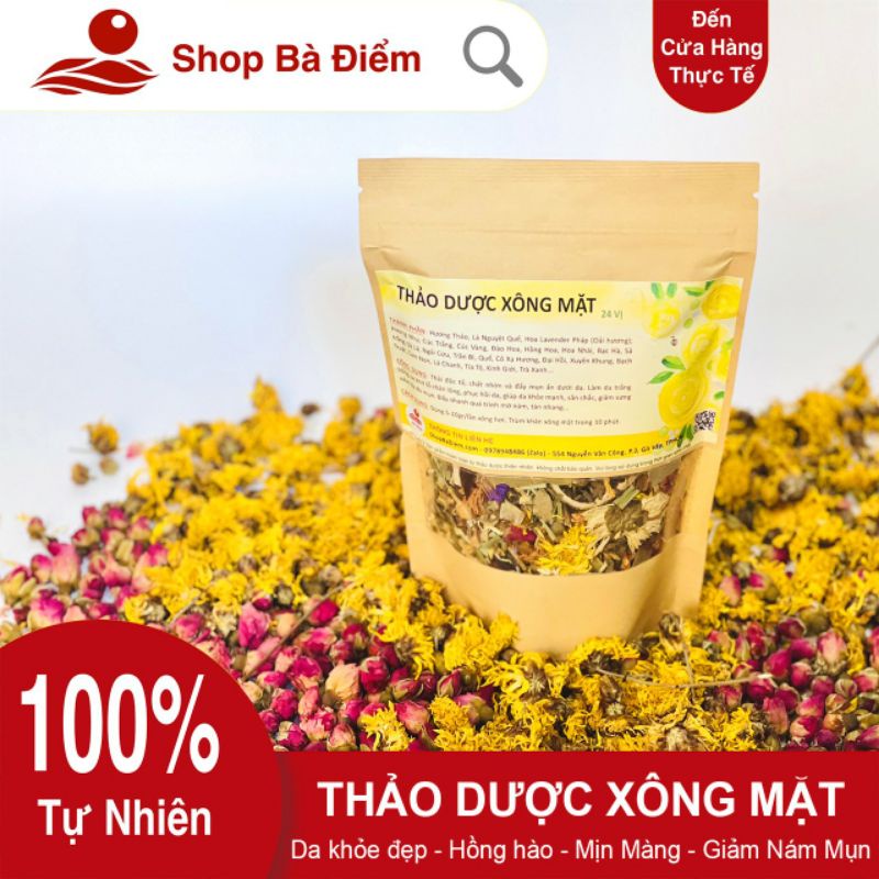 Thảo Dược Hoa Khô Xông Mặt | Da Sáng Khỏe, Hồng Hào, Thải Độc Tố | Xông Mặt Thảo Dược, may xong mat - Shop Bà Điểm