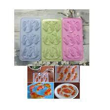 KHUÔN LÀM ĐÁ THẠCH RAU CÂU 9 CÁ CHÉP 25 x 12 cm