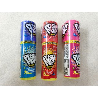 [Siêu hot] Combo 3 cái Kẹo Son Push Pop Candy hương vị Cola, vị Berry, vị Mâm Xôi loại 15g ( Mẫu mới - Nội địa USA-