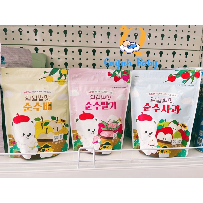 Trái cây/hoa quả khô sấy lạnh Hàn quốc cho bé ăn dặm