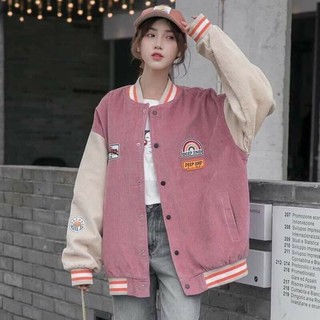áo bomber hồng nữ tính
