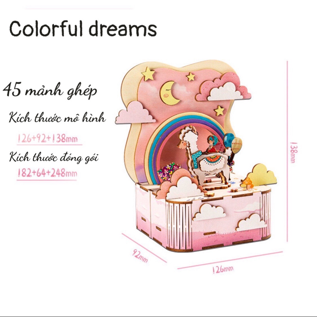 Mô hình lắp ráp Hộp nhạc chuyển động - Music Box