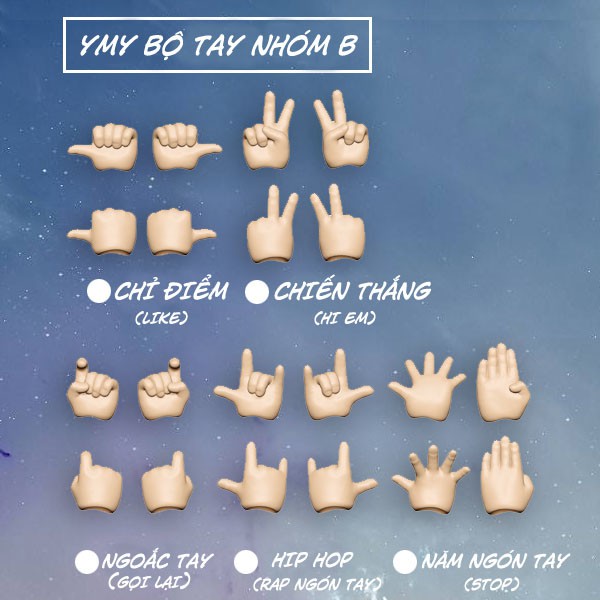 Cơ thể YMY 9,5cm có thể gắn đầu Nendoroid