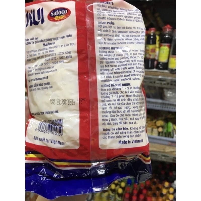 Nui ngắn chữ C Safaco 500gr