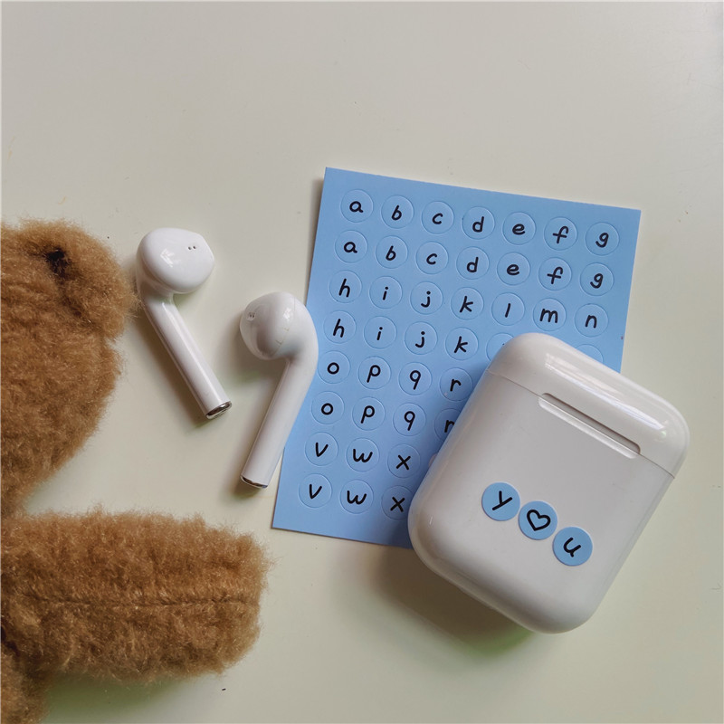 Nhãn dán trang trí thiết kế chữ cái nhiều màu đẹp mắt