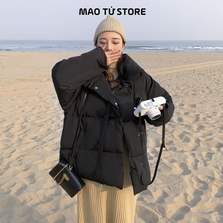 Áo phao béo áo mùa đông nữ phong cách Hàn quốc Mao Tử Store