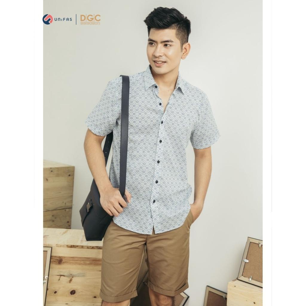 Áo sơ mi ngắn tay họa tiết nhiều màu DGCs - SASN1811M