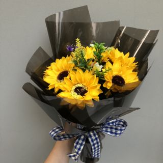 Hoa hướng dương sáp 8 bông