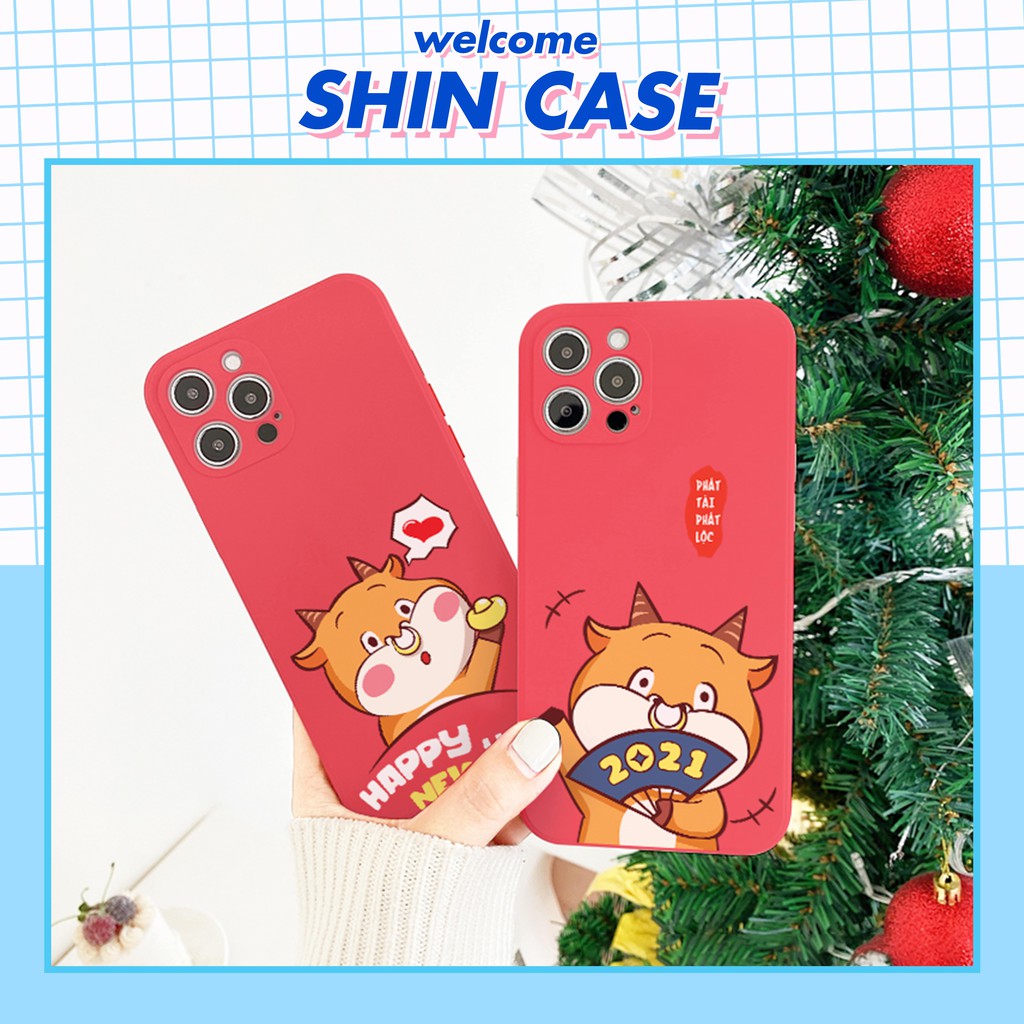 Ốp lưng iphone - Ốp iphone Trâu vàng cạnh vuông BVC 5/5s/6/6plus/6s/6splus/7/7plus/8/8plus/x/xr/xs/11/12/pro/max/plus | BigBuy360 - bigbuy360.vn