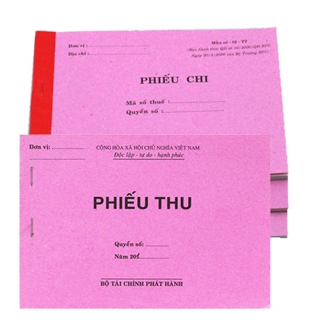 Phiếu chi 2 liên khổ 13 x 19 giấy cacbon 100 tờ