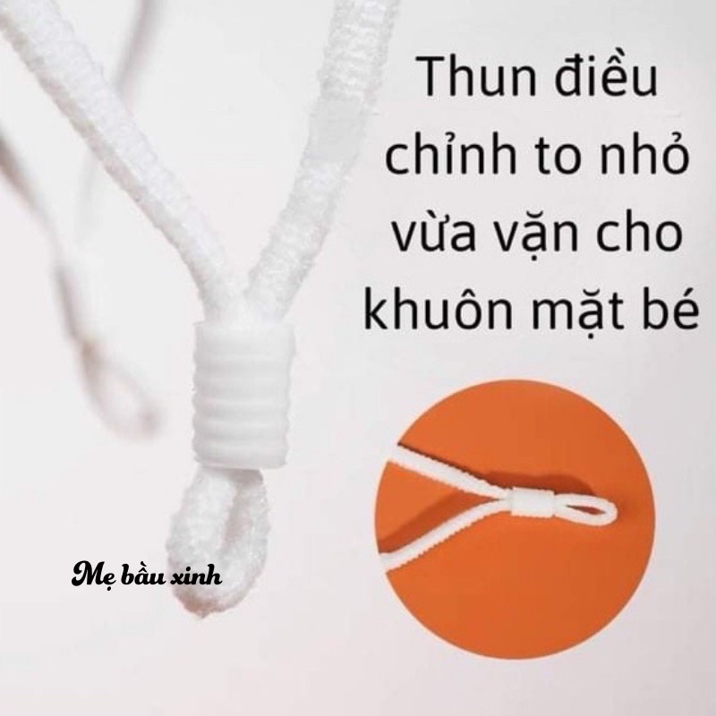 KHẨU TRANG HÌNH GẤU SIÊU SỊN SÒ CHO BÉ [0-3 TUỔI]