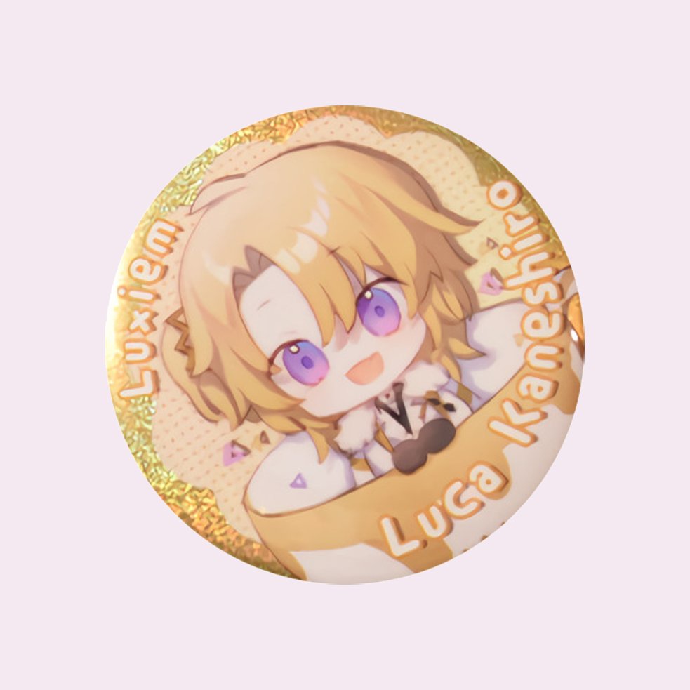 Huy hiệu LUXIEM ver CHIBI DỄ THƯƠNG phụ kiện in hình anime chibi xinh xắn