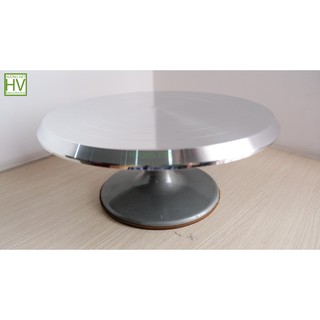 Bàn xoay inox làm bánh kem