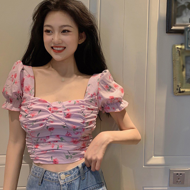 Áo Thun Ngắn Tay In Họa Tiết Xinh Xắn Dành Cho Nữ