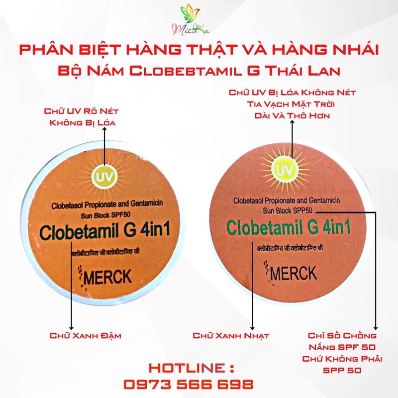 [CHÍNH HÃNG] Kem Nám Clobetamil G - Thái Lan