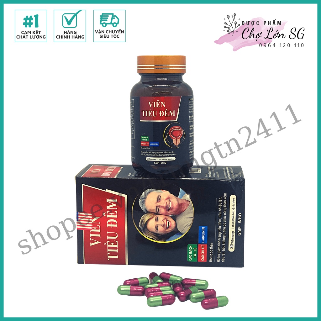 VIÊN TIỂU ĐÊM tăng cường chức năng thận, giảm tình trạng tiểu đêm  – Hộp 30 viên