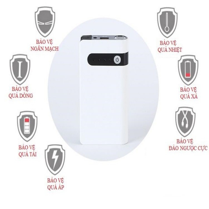 Thiết bị kích điện ô tô kiêm sạc dự phòng 20000mah cao cấp