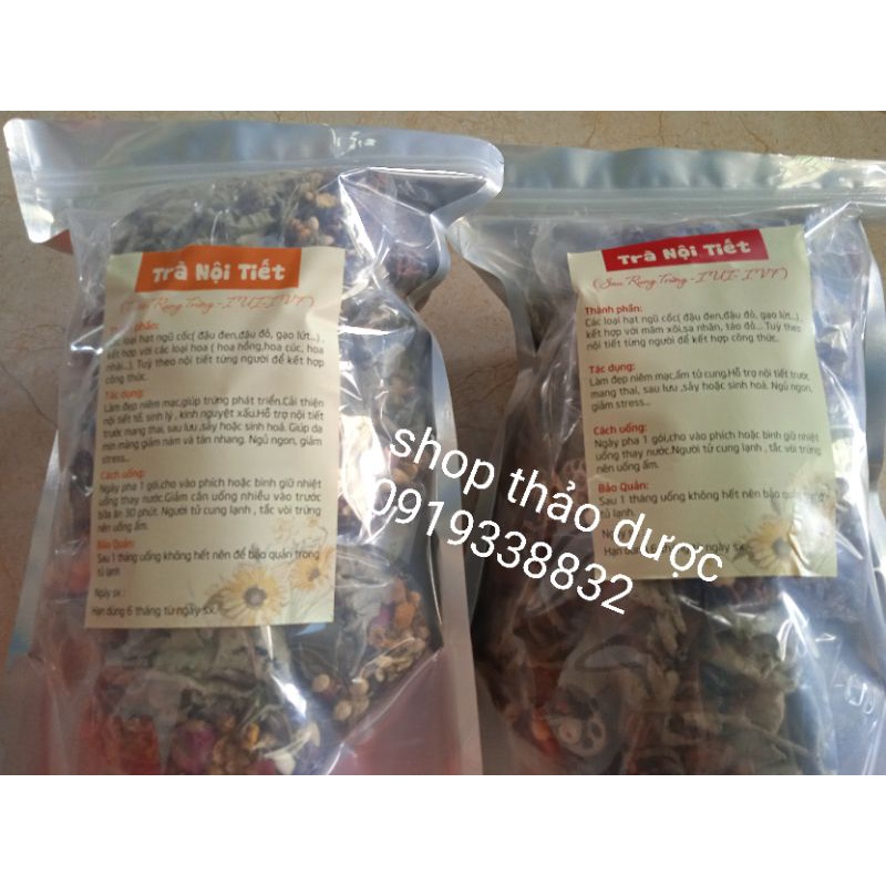 Combo 2 túi trà làm dày niêm mạc,ấm tử cung 30 ngày uống