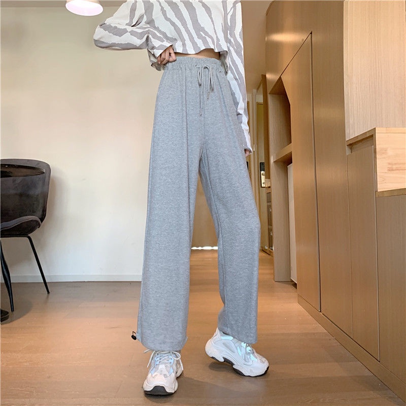 Quần Jogger Lưng Cao Ống Rộng Phong Cách Harajuku Thời Trang Mùa Hè Cho Nữ