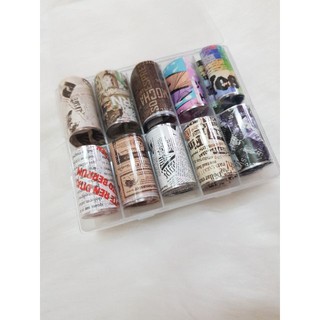 Foi dán móng báo chí  [Nail Spa]
