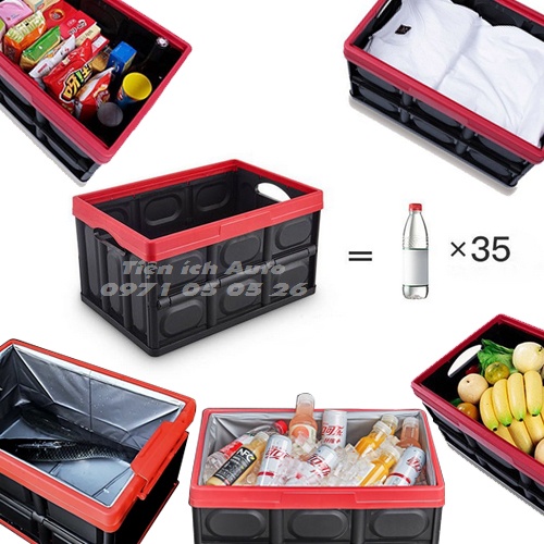 Thùng đựng đồ đa năng xếp gọn, gấp gọn 56L | tienich_auto
