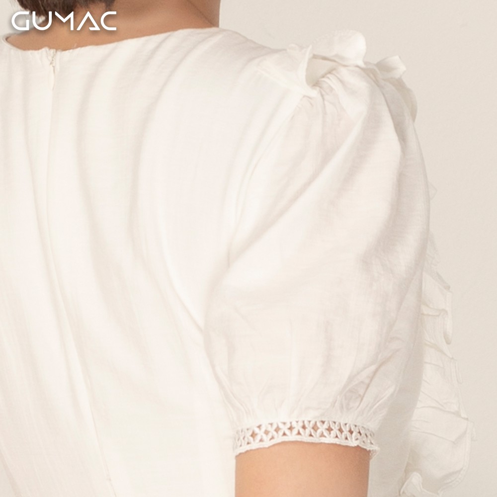 [Mã MABR07062 giảm 8% tối đa 50K đơn từ 249K] Đầm Boho cổ V đăng ten GUMAC DA988 | BigBuy360 - bigbuy360.vn