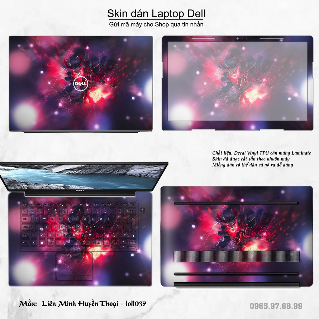 Skin dán Laptop Dell in hình Liên Minh Huyền Thoại nhiều mẫu 5 (inbox mã máy cho Shop)