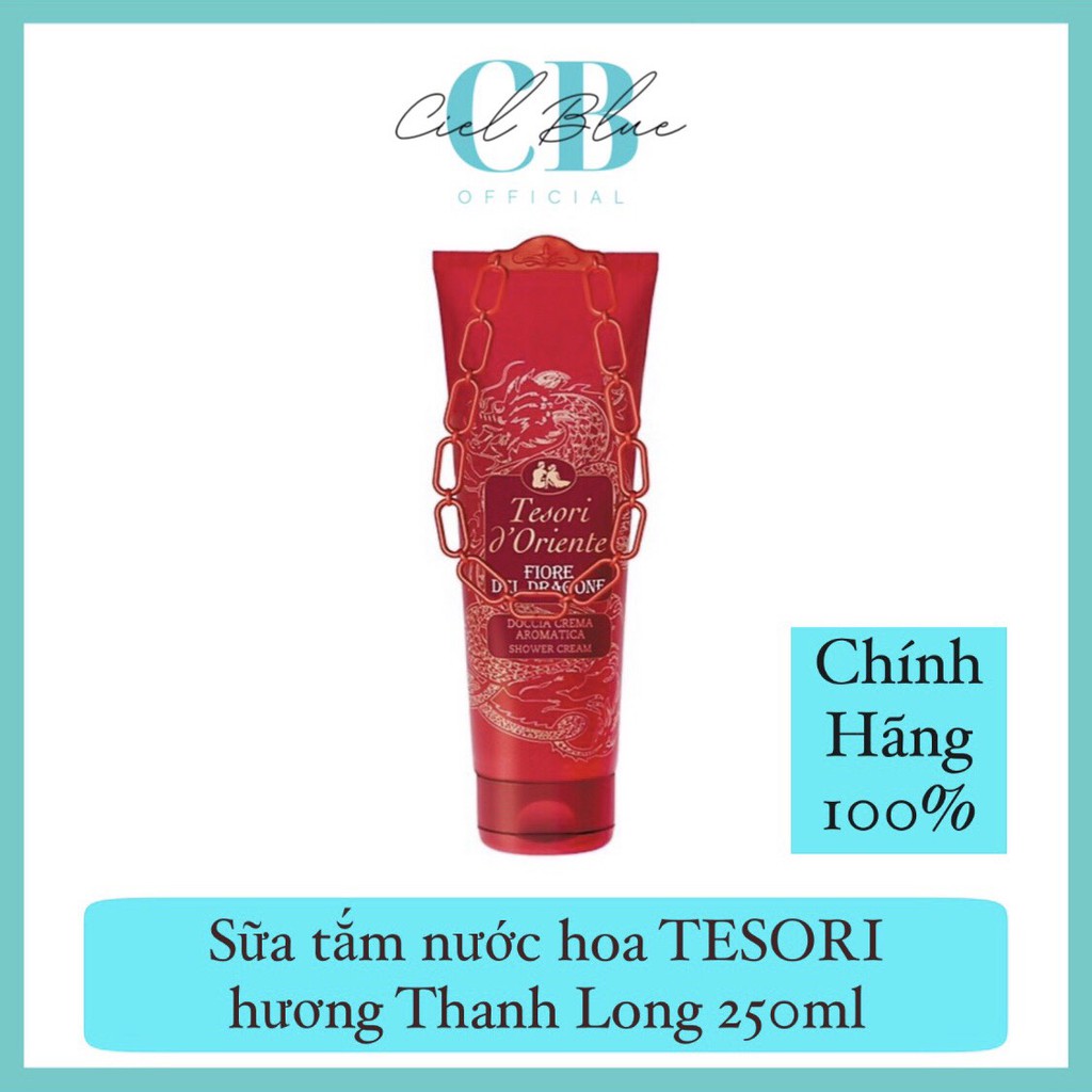 Sữa tắm nước hoa Ý Tesori D'oriente hương Thanh Long ( Rồng Đỏ ) Chính Hãng - Dung Lượng 250ml