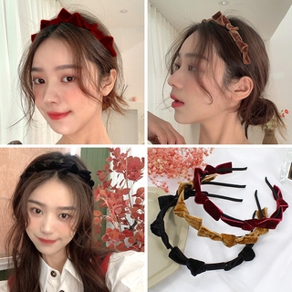  Băng đô cài tóc đính nơ phong cách Retro Hàn Quốc thời trang