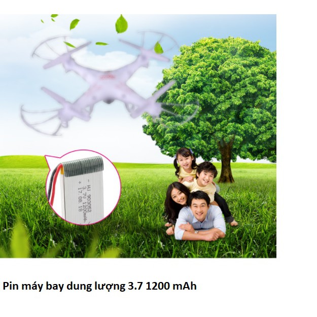 Pin Máy Bay Điều Khiển Dung Lượng Cao 3.7V 1200mAh 25C( X5SW .X5S.X5SC.M18..)