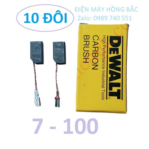 10 đôi chổi than Dewalt dùng cho máy mài máy khoan loại tốt