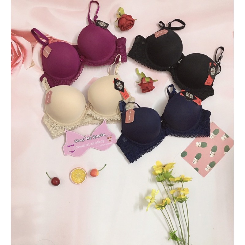 Áo ngực siêu độn 6cm phối dây ren sexy- hàng Thái cao cấp