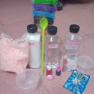 Bộ kit 14 sản phẩm làm slime