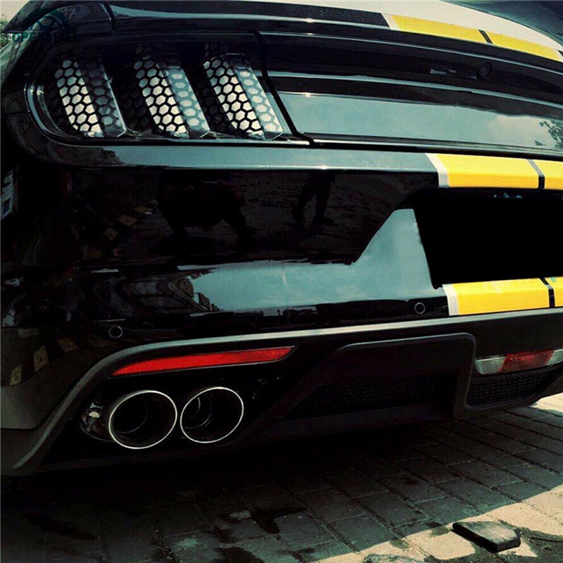 Set 6 Miếng Dán Trang Trí Đèn Đuôi Xe Ô Tô Ford Mustang 2015-2017