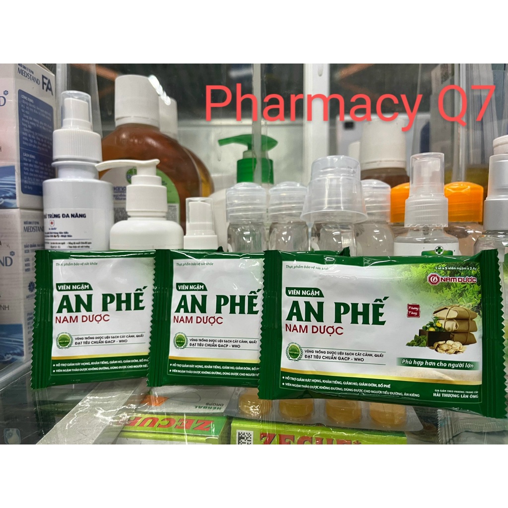Vỉ 5 viên kẹo ngậm An Phế Nam Dược