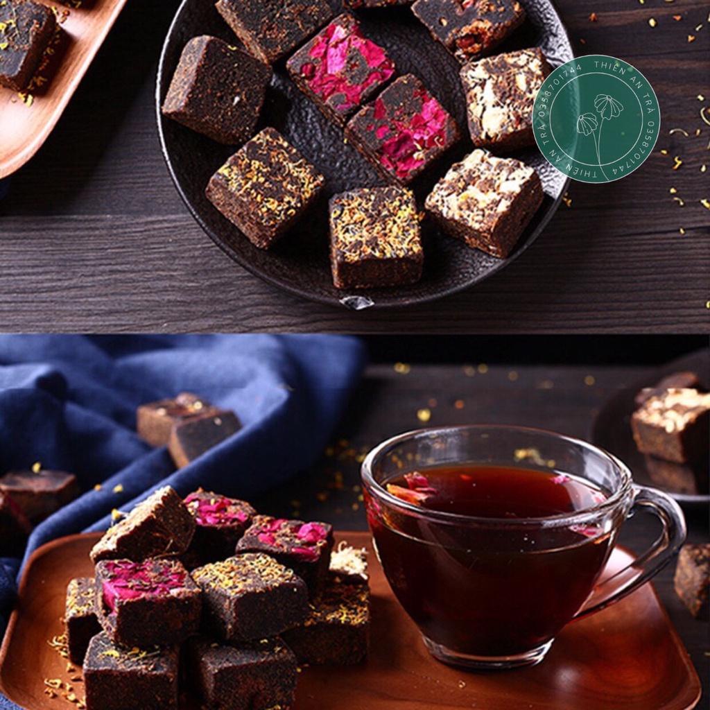 Trà Viên Nén Hoa Thảo Mộc Đường Phèn