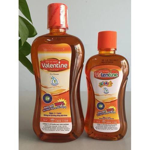 Nước súc miệng valentine 500ml