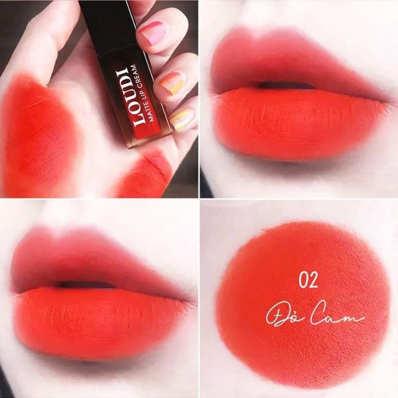 Son kem Loudi siêu lì_giữ màu 12h lâu trôi, dưỡng ẩm cho môi.