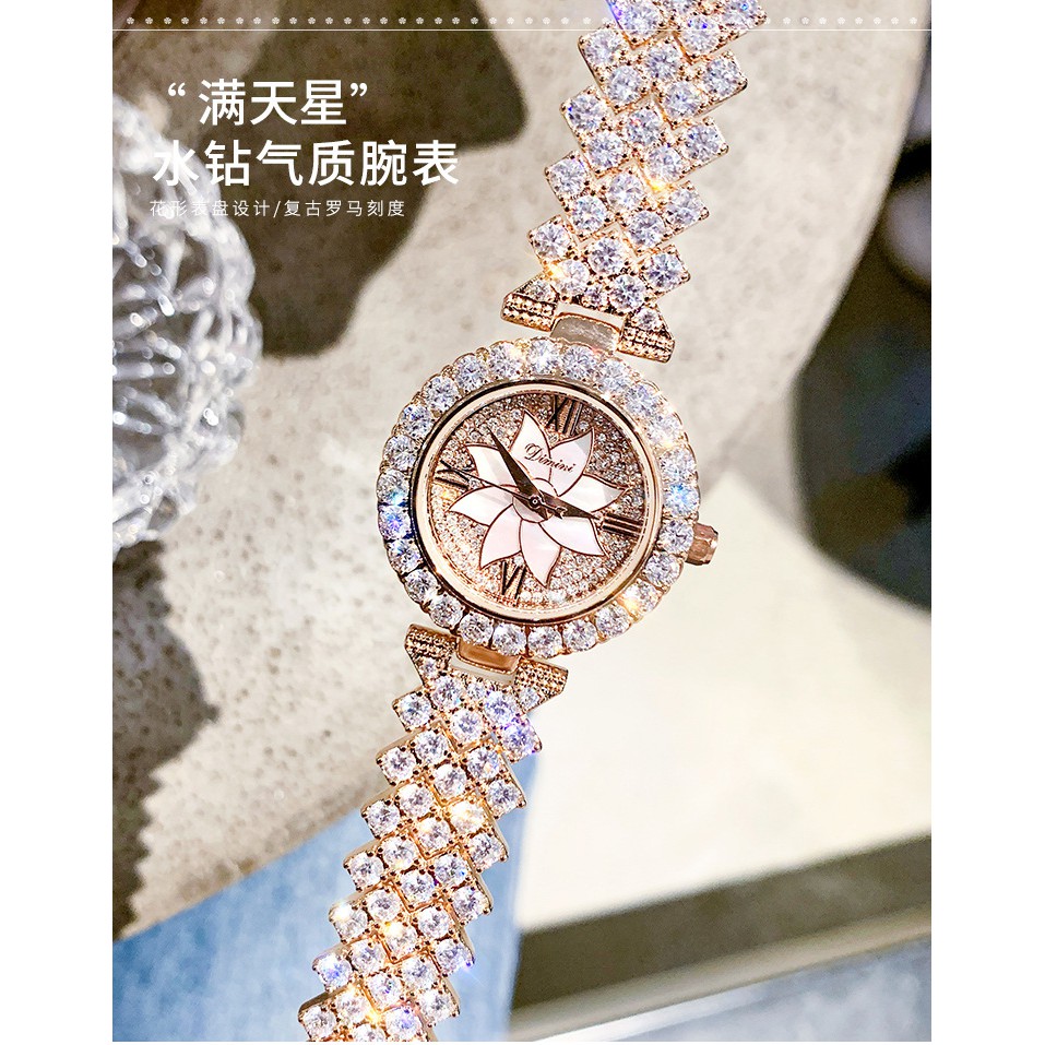 Đồng hồ nữ thời trang cao cấp, đồng hồ nữ đẹp chính hãng DIMINI đính đá sáng bóng, siêu sang chảnh | BigBuy360 - bigbuy360.vn