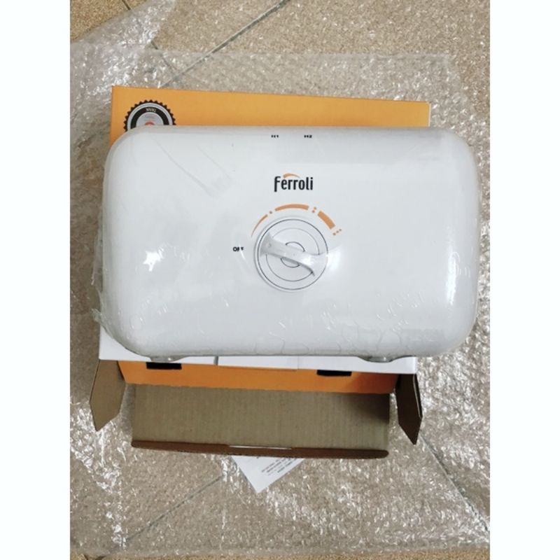 Bình nóng lạnh trực tiếp Ferroli Rita FS-4.5 TM (Dùng cho bếp hoặc tắm) Kích thước (Rộng x Cao x Dài ): 280x175x110 (mm)