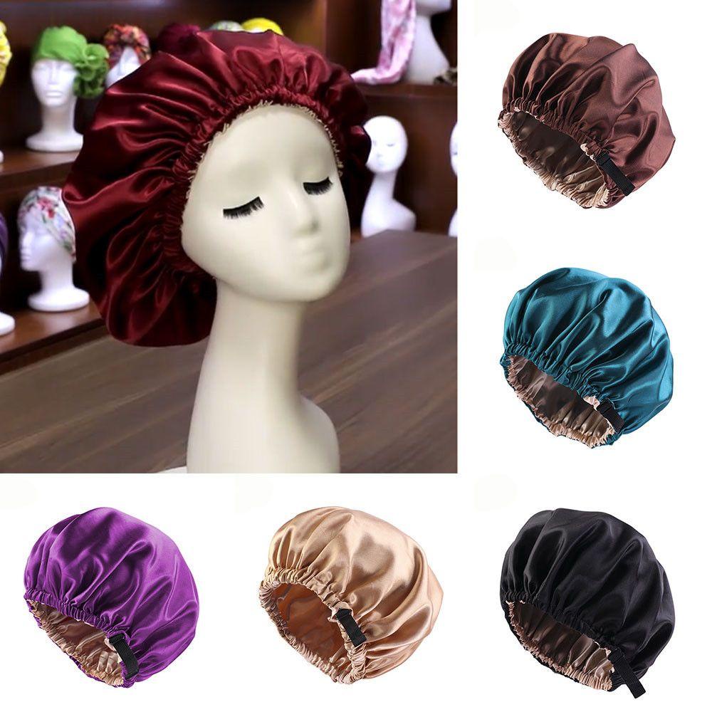 JANE Mũ Trùm Tóc Bằng Vải Satin Dùng Khi Ngủ / Chăm Sóc Tóc Cho Nữ
