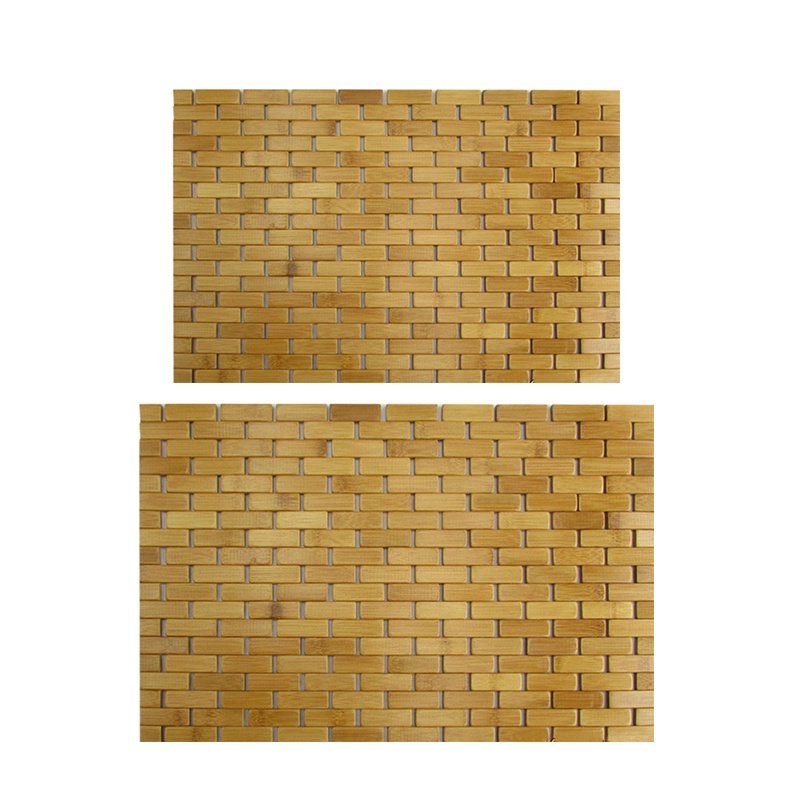 Thảm Chùi Chân Bằng Gỗ Tre Tự Nhiên Chống Trượt Kích Thước 50x70cm