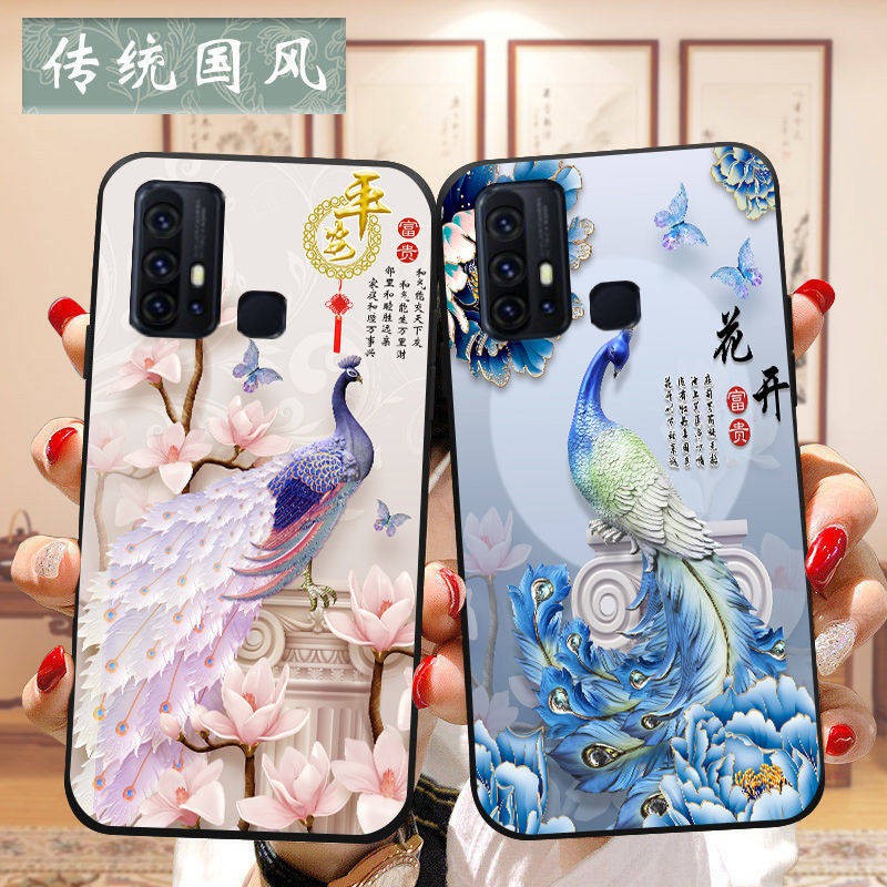 Vỏ điện thoại di động, silicon, kiểu Trung Quốc, vỏ mềm chống rơi trí thun ngắn tay | BigBuy360 - bigbuy360.vn