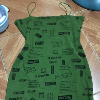Đầm body xanh