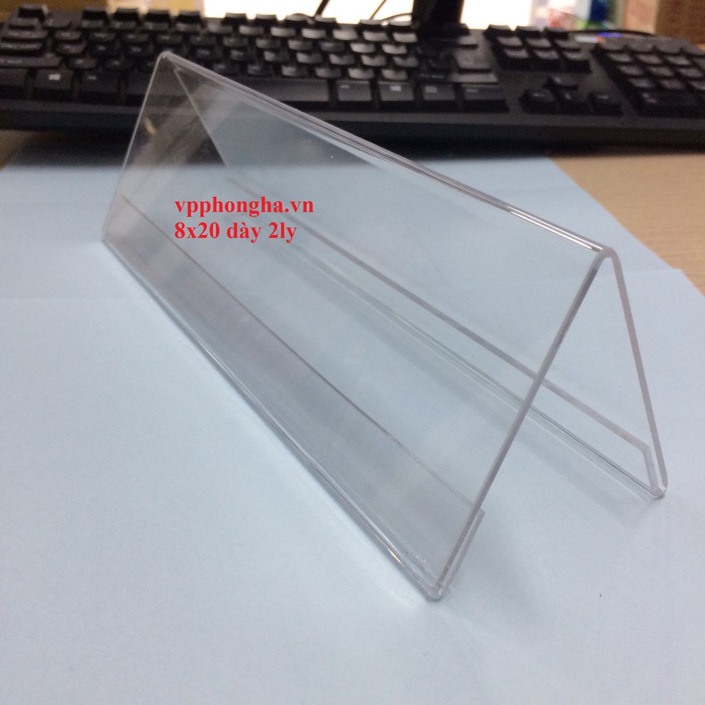 Biển chức danh chữ A 8x20cm loại dày 2mm