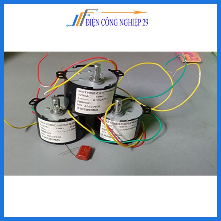 Động cơ giảm tốc  6w 50KTYZ 220VAC ,dùng chế tạo máy quay vịt,lò nướng,bếp nướng, băng tải tự động