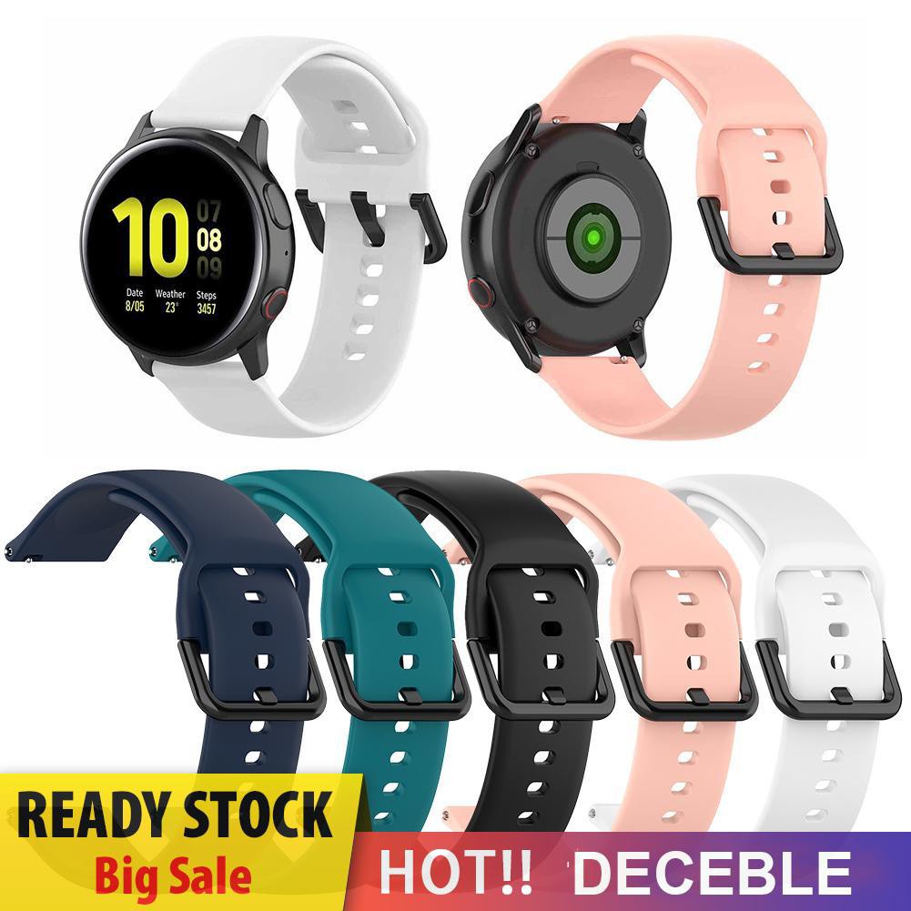 Deceble Silicone Watch Band Strap for Samsung Galaxy Watch Active 2 40mm 44mm L