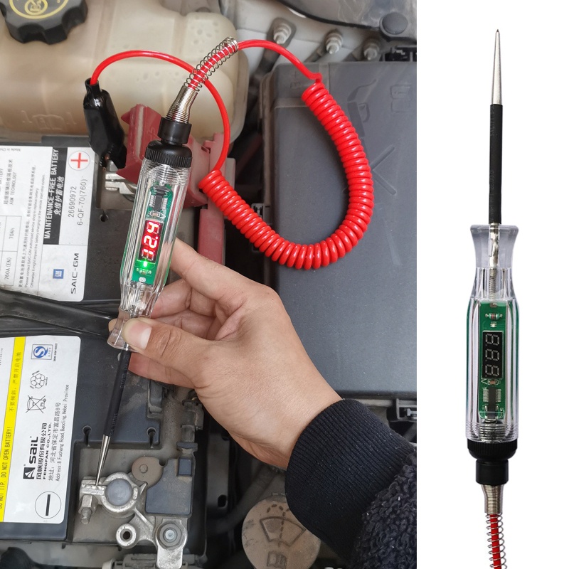 Dây Đèn Thử Điện DC 2 6V-32V Chuyên Dụng Cho Xe Hơi